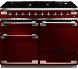 RANGEMASTER  Elise 110 Dual Fuel Range Cooker - Cherry Red & Chrome
